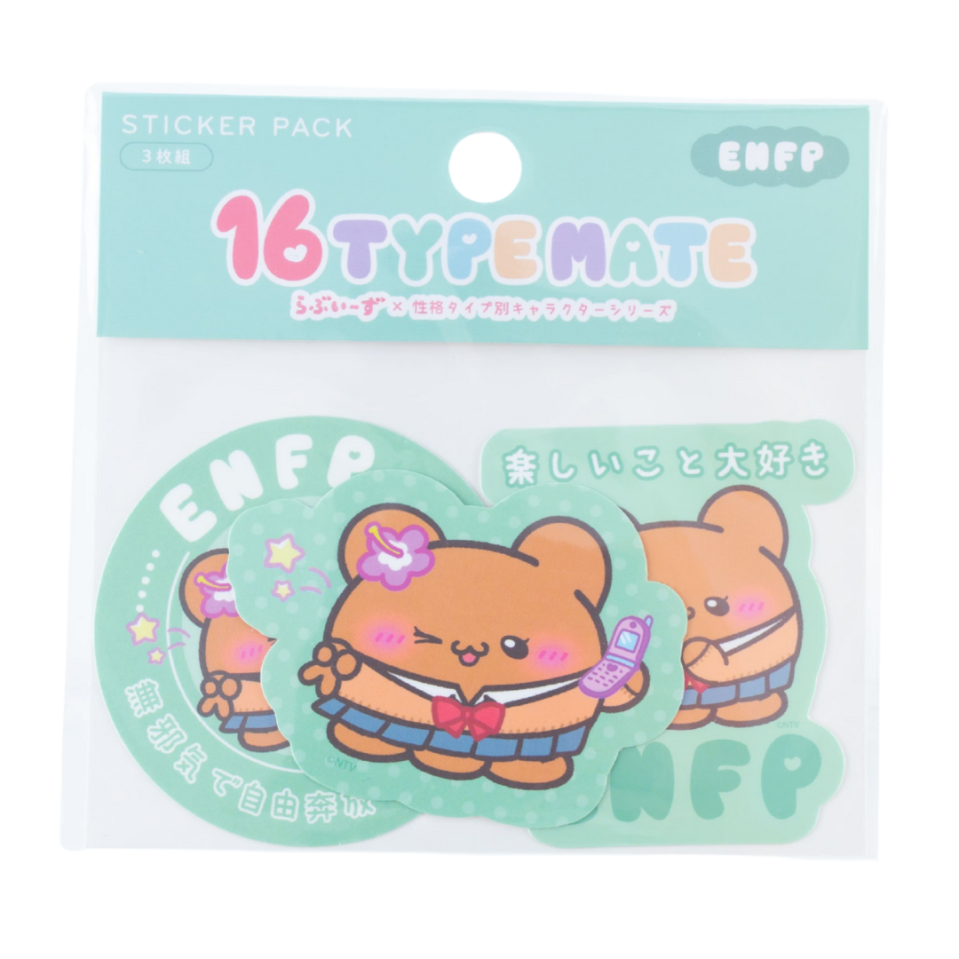 16TYPEMATE×らぶいーず ステッカーパック(3枚組)/ENFP