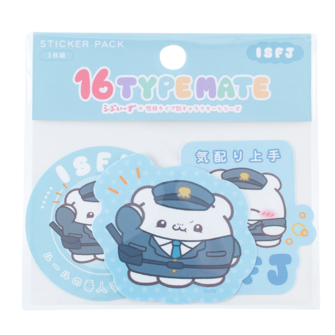 16TYPEMATE×らぶいーず ステッカーパック(3枚組)/ISFJ
