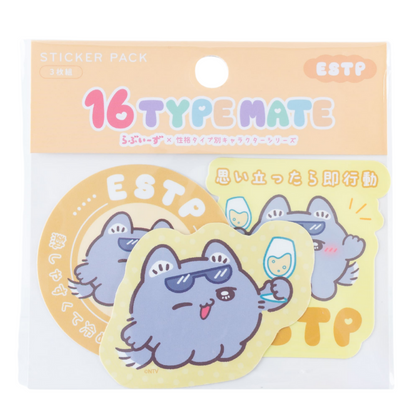 16TYPEMATE×らぶいーず ステッカーパック（3枚組）/ESTP