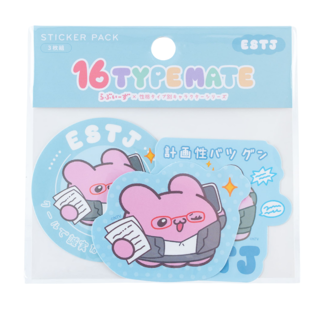 16TYPEMATE×らぶいーず ステッカーパック（3枚組）/ESTJ