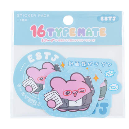 16TYPEMATE×らぶいーず ステッカーパック（3枚組）/ESTJ
